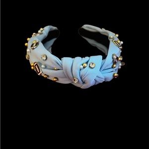 Football Jeweled Knotted Headband